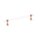 Schaub Lumiere Transitional Adjustable pull 8 inch cc Polished Rose Gold